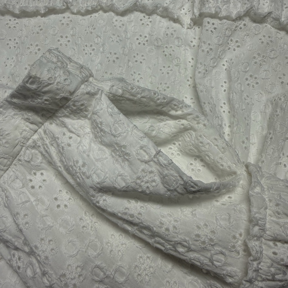 1. State Size Large White Eyelet Tiered Maxi Skirt - Picture 5 of 5